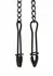 Mr. Steel Tweezer Nipple Clamps Black Adjustable Stainless Steel Chain
