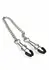 Mr. Steel Tweezer Adjustable Stainless Steel Nipple Clamps with Chain