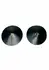 Kinky Diva PU Leather Nipple Covers Ring Black Reusable Adhesive