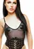 Kinky Diva Buckled Front Waist Cincher - Flexible Elastic Belt Black L/XL