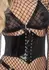 PVC Front Waist Cincher by KinkLab - Shiny Black Adjustable Belt S/M