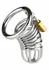 Mr. Steel Ring Master Stainless Steel Chastity System, Adjustable Size