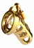 Mr. Steel Chastity Cage Gold - Secure Stainless Steel System, Adjustable