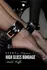 Kinky Diva High Gloss Vegan Leather Ankle Cuffs Black Adjustable 23cm
