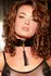 KINKY DIVA Teasing Tassel Collar Black/Gold Adjustable Vegan Leather