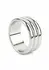 Mr. Steel Elegant Deep C-Ring 50mm Stainless Steel Anatomical Ring