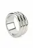 Mr. Steel Elegant Deep C-Ring 45mm Stainless Steel Anatomical Ring