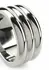 Mr. Steel Elegant Deep C-Ring 45mm Stainless Steel Anatomical Ring