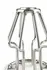 Mr. Steel Trapezoid Plug Small Stainless Steel Openwork Design