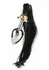 Mr. Steel Black Hair Pony Tail Rosebud Stainless Steel Plug