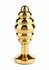 Mr. Steel Twister Medium Stainless Steel Spiral Plug with Jeweled Base