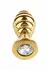Mr. Steel Twister Medium Stainless Steel Spiral Plug with Jeweled Base