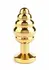 Mr. Steel Twister Small Stainless Steel Spiral Plug with Jeweled Base