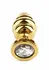 Mr. Steel Twister Small Stainless Steel Spiral Plug with Jeweled Base