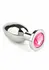 Mr. Steel Jeweled Plug Large Stainless Steel with Gemstone Base