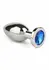 Mr. Steel Jeweled Plug Large Stainless Steel with Gemstone Base