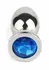 Mr. Steel Jeweled Plug Large Stainless Steel with Gemstone Base