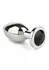 Mr. Steel Jeweled Plug Large Stainless Steel with Gemstone Base