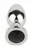 Mr. Steel Jeweled Plug Large Stainless Steel with Gemstone Base