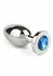 Mr. Steel Jeweled Plug Medium Stainless Steel with Gemstone Base