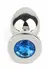 Mr. Steel Jeweled Plug Medium Stainless Steel with Gemstone Base