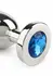 Mr. Steel Jeweled Plug Medium Stainless Steel with Gemstone Base