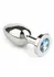 Mr. Steel Jeweled Plug Medium Stainless Steel with Gemstone Base