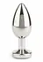 Mr. Steel Jeweled Plug Medium Stainless Steel with Gemstone Base