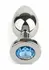 Mr. Steel Jeweled Plug Medium Stainless Steel with Gemstone Base