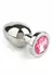 Mr. Steel Jeweled Plug Small Stainless Steel with Gemstone Base