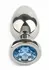 Mr. Steel Jeweled Plug Small Stainless Steel with Gemstone Base