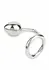 Mr. Steel Ass Hitch Egg 45 mm Stainless Steel Intimate Plug with Ring