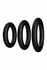 FORTO F-39 Trio Silicone Support Ring Set Black 3 Sizes