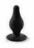 Silex-D Plug Model 2 Xsmall Black - Thermo-Reactive Silicone, Compact Size