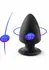 Silex-D Plug Model 1 Xsmall Black - Thermo-Reactive Silicone, Compact Size