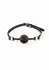 Fetish & Fashion Fran Gag Adjustable PU Ball Gag Black