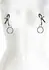 NS Novelties Bound Adjustable Nipple Clamps C2 Nickel-Free Silicone Tips