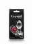 Crystal Desires Red Heart Small Glass Plug - Borosilicate, Compact Size