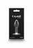Crystal Desires Red Heart Small Glass Plug - Borosilicate, Compact Size