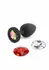 Glams Xchange Round Small Silicone Plug with Interchangeable Gems