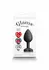 Glams Xchange Heart Small Silicone Plug with Interchangeable Gems