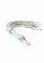 Cosmo Bondage Flogger Holographic Vinyl Adjustable Rose Gold