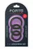 FORTO F-61 3 Piece Silicone Ring Set Black - Flexible Premium Material