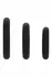 FORTO F-61 3 Piece Silicone Ring Set Black - Flexible Premium Material