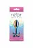 Rear Assets Clover Chrome-Plated Aluminum Plug Medium Pink Gem