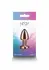 NS Novelties Rear Assets Petite Chrome-Plated Aluminum Plug Pink Gem
