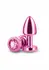 NS Novelties Rear Assets Petite Chrome-Plated Aluminum Plug Pink Gem