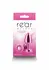 NS Novelties Rear Assets Petite Chrome-Plated Aluminum Plug Pink Gem