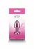 NS Novelties Rear Assets Petite Chrome-Plated Aluminum Plug Pink Gem