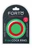FORTO F-64 Wide Silicone Ring 40mm Small Red Premium Stretchable